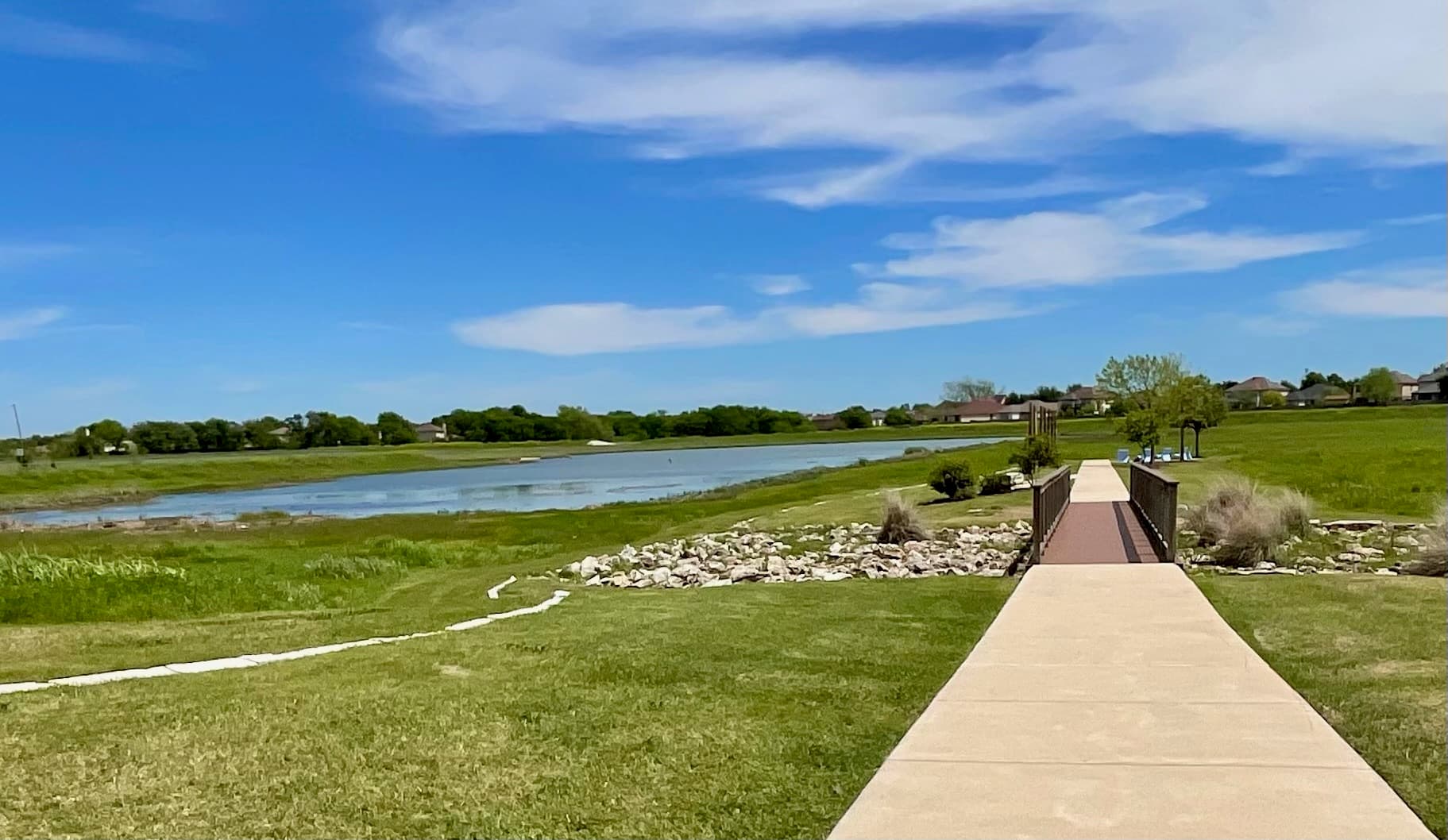 Vertex Pond Park Boardwalk and Sidewalk